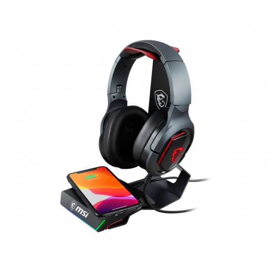 MSI IMMERSE HS01 COMBO Gaming Headset Stand with Wireless Charger