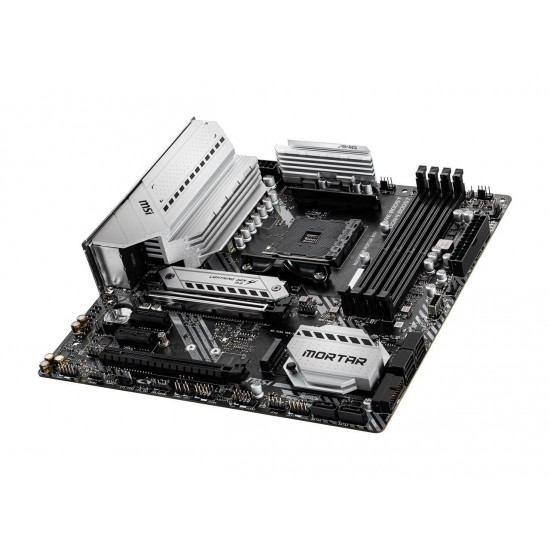 MSI MAG B550M MORTAR WIFI AM4 AMD B550 SATA 6Gb/s Micro ATX AMD Motherboard MSI MAG B550M MORTAR WIFI AM4 AMD B550 SATA 6Gb/s Micro ATX AMD Motherboard