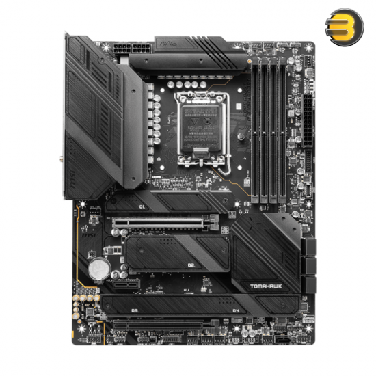 MSI MAG Z790 TOMAHAWK WIFI Motherboard, ATX - Supports 12th and 13th Generation Intel Core Processors, LGA 1700-90A SPS VRM, DDR5 Memory Boost 7200+MHz/OC, PCIe 5.0 and 4.0 x16, 4 x M.2 Gen4, Wi-Fi -Fi 6E