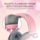 Razer Kraken Gaming Headset: Lightweight Aluminum Frame, Retractable Noise Isolating Microphone, For PC, PS4, PS5, Switch, Xbox One, Xbox Series X & S, Mobile, 3.5 mm Audio Jack, Quartz Pink