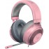 Razer Kraken Gaming Headset: Lightweight Aluminum Frame, Retractable Noise Isolating Microphone, For PC, PS4, PS5, Switch, Xbox One, Xbox Series X & S, Mobile, 3.5 mm Audio Jack, Quartz Pink