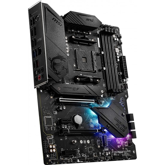 MSI MPG B550 Gaming Plus Gaming Motherboard (AMD AM4, DDR4, PCIe 4.0, SATA 6Gb/s, M.2, USB 3.2 Gen 2, HDMI/DP, ATX)