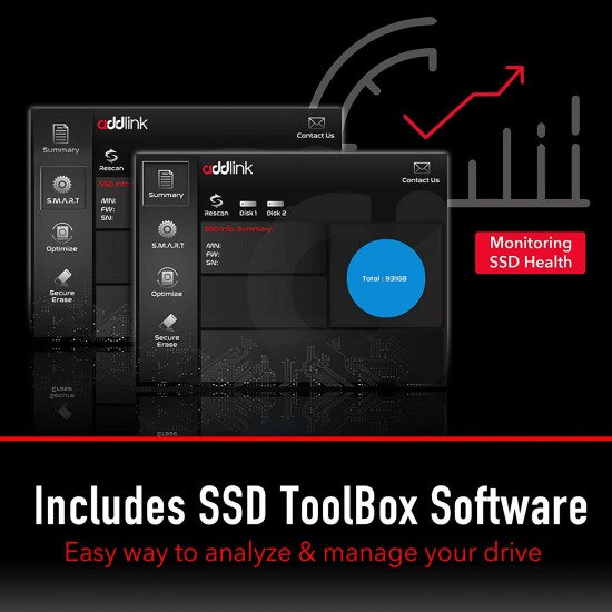 addlink 256GB SSD NVMe PCIe 3x4 M.2 2280 Internal Solid State Drive S70 Read 3,000MB/s/Write 1,000MB/s
