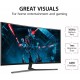 ViewSonic VX3258-PC-MHD 32 Inch 1080p Curved 165Hz 1ms Gaming Monitor with FreeSync Premium Eye Care HDMI and Display Port