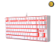 REDRAGON K552W 60% MECHANICAL GAMING KEYBOARD COMPACT 87 KEY MECHANICAL COMPUTER KEYBOARD KUMARA USB WIRED SWITCHES FOR WINDOWS PC GAMERS (WHITE RED LED BACKLIT)