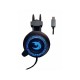 Shark USB Gaming Headset With Mic & LED Light - Black/Blue