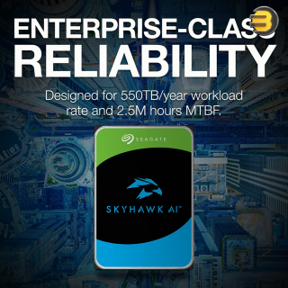 Seagate SkyHawk AI 16TB 3.5 Inch SATA 256MB 7200RPM Hard Drive