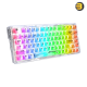 Redragon K649 PRO 78% Wireless Gasket RGB Gaming Keyboard, 3-Modes 82 Keys Full-Transparent Hot-Swap Compact Mechanical Keyboard w/Upgraded Socket, Sound Absorbing Foams, Translucent Custom Switch