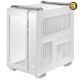 ASUS TUF Gaming GT502 White ATX Mid-Tower Computer Case,Front Panel RGB Button,USB 3.2 Type-C,2x USB 3.0 Ports,Tool-free Side Panel,ARGB Hub, 360mm and 280mm Radiator compatible, Fabric Handle on top.