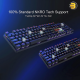 Redragon K608 Valheim LED Rainbow Backlit Gaming Keyboard, 104 Keys NKRO Mechanical Keyboard