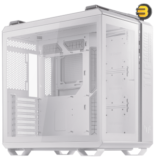 ASUS TUF Gaming GT502 White ATX Mid-Tower Computer Case,Front 