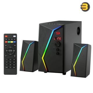 Redragon ANVIL GS520 PRO 2.1 Channel Gaming Speaker with Subwoofer, RGB Stereo Speakers Redragon ANVIL GS520 PRO 2.1 Channel Gaming Speaker with Subwoofer, RGB Stereo Speakers