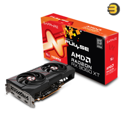 Sapphire PULSE AMD Radeon RX 9060 XT 16GB GDDR6 PCIe 5.0 x16 Graphics Card — 3290 MHz Boost Clock, 2700 MHz Game Clock, 2048 Stream Processors, 128-bit Memory, 2x HDMI 2.1, 1x DisplayPort 2.1a, Dual Fans Cooling, 170W TDP (Model: 11350-03-20G)