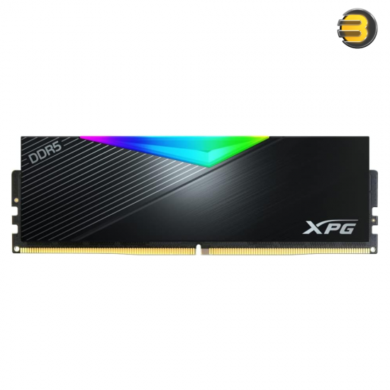 XPG Lancer RGB DDR5 6400MHz 64GB (2x32GB) CL32 – DDR5 Dual Channel RAM Kit, Black Heatsink, RGB Lighting, 288-Pins UDIMM for High-Performance Desktops XPG Lancer RGB DDR5 6400MHz 64GB (2x32GB) CL32 – DDR5 Dual Channel RAM Kit, Black Heatsink, RGB Lighting, 288-Pins UDIMM for High-Performance Desktops