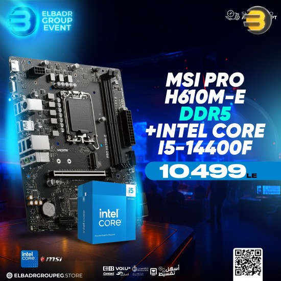 Intel Core i5-14400F + MSI PRO H610M-E DDR5