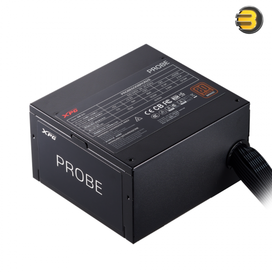 XPG PROBE 700W 80 PLUS Bronze Certified ATX Power Supply — 120mm Low-Noise Fan, 140mm Compact Design, 105°C Capacitors, Multiple Protections, Modular Cables XPG PROBE 700W 80 PLUS Bronze Certified ATX Power Supply — 120mm Low-Noise Fan, 140mm Compact Design, 105°C Capacitors, Multiple Protections, Modular Cables