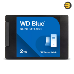 Western Digital 2TB WD Blue SA510 SATA Internal Solid State Drive SSD — SATA III 6 Gb/s, 2.5"/7mm, Up to 560 MB/s