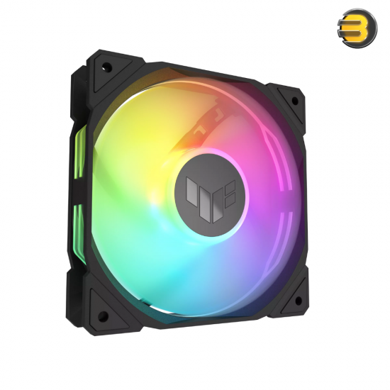 ASUS TUF Gaming TR120 ARGB Reverse Triple Pack — 28mm Extra-Thick Frame, 2.75mmH2O Static Pressure, 76.3 CFM Airflow, Ultra-Quiet 29 dB(A), Double-Layer Addressable RGB LEDs, Aura Sync Compatible