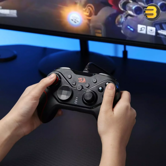 Redragon G710 RIFT Wired Gaming Controller — Dual Vibration Motors, Rapid Trigger, Ergonomic Design, 4 Programmable Keys, Customizable Macros, Adjustable Joystick Heights – Compatible with PC, Android, Nintendo Switch Redragon G710 RIFT Wired Gaming Controller — Dual Vibration Motors, Rapid Trigger, Ergonomic Design, 4 Programmable Keys, Customizable Macros, Adjustable Joystick Heights – Compatible with PC, Android, Nintendo Switch