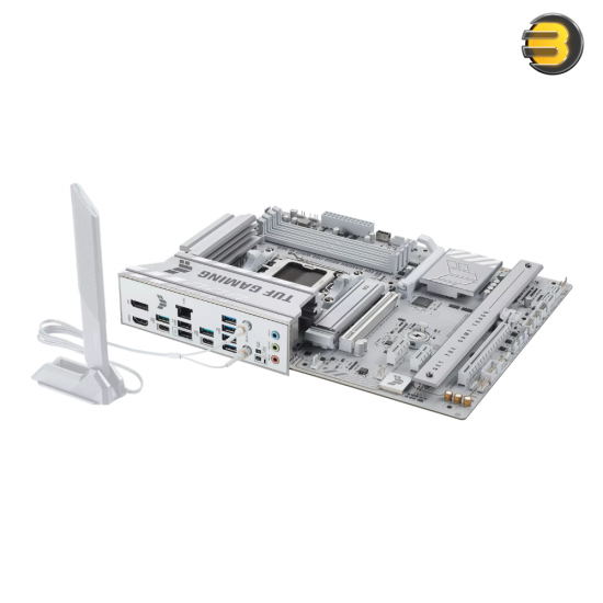 ASUS TUF GAMING B850-PRO WIFI7 W/NEO ATX Motherboard ASUS TUF GAMING B850-PRO WIFI7 W/NEO ATX motherboard with AM5 socket, DDR5 slots, Wi-Fi 7, PCIe 5.0 and built-in clock generator