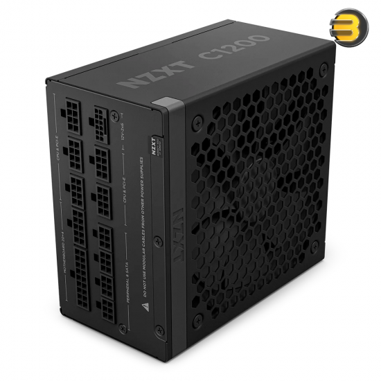 NZXT C1200 Gold ATX 3.1 1200W Fully Modular Power Supply NZXT C1200 Gold ATX 3.1 1200W fully modular power supply with 100% Japanese capacitors, 135mm FDB PWM fan, Zero RPM mode, and native PCIe 5.1 12V-2x6 connector