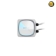 GIGABYTE EAGLE 360 ICE AIO Liquid CPU Cooler White GIGABYTE EAGLE 360 ICE All-In-One liquid CPU cooler with 3x 120mm ARGB fans, copper cold plate, aluminum radiator and pristine white ICE design