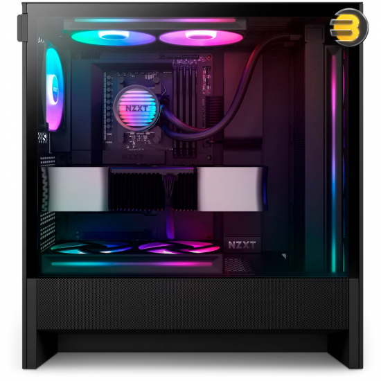 NZXT Kraken Core 360 RGB AIO liquid CPU cooler in matte black with copper cold plate, 19-LED RGB pump cap, and included F360 RGB Core single-frame fan
