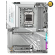 GIGABYTE X870E AORUS ELITE X3D-ICE ATX AM5 DDR5 Motherboard GIGABYTE X870E AORUS ELITE X3D-ICE ATX motherboard with AM5 socket, DDR5 slots, USB4 ports, Wi-Fi 7 and white ICE design