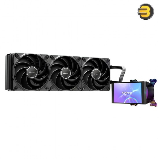 Antec Vortex View 360 ARGB Liquid CPU Cooler – Rotatable LCD Display