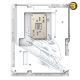 GIGABYTE X870E AORUS ELITE X3D-ICE ATX AM5 DDR5 Motherboard GIGABYTE X870E AORUS ELITE X3D-ICE ATX motherboard with AM5 socket, DDR5 slots, USB4 ports, Wi-Fi 7 and white ICE design