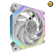 DarkFlash INF34 120mm RGB fan in white with anti-vibration mounts and hydro bearing