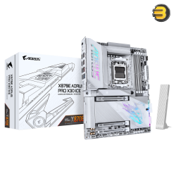 GIGABYTE X870E AORUS PRO X3D-ICE ATX Motherboard – AM5 & DDR5