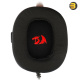Redragon H510 PRO Zeus Pro triple-mode gaming headset in black with virtual 7.1 surround sound, 2.4GHz/Bluetooth/USB-C connectivity, detachable ANC boom mic and RGB earcup lighting