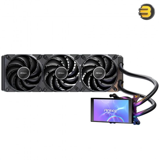 Antec Vortex View 360 ARGB Liquid CPU Cooler – Rotatable LCD Display