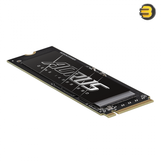 GIGABYTE AORUS Gen5 14000 SSD 2TB M.2 NVMe 2.0 GIGABYTE AORUS Gen5 14000 SSD 2TB M.2 2280 NVMe PCIe 5.0 solid state drive with 4GB LPDDR4 cache and 3D TLC NAND