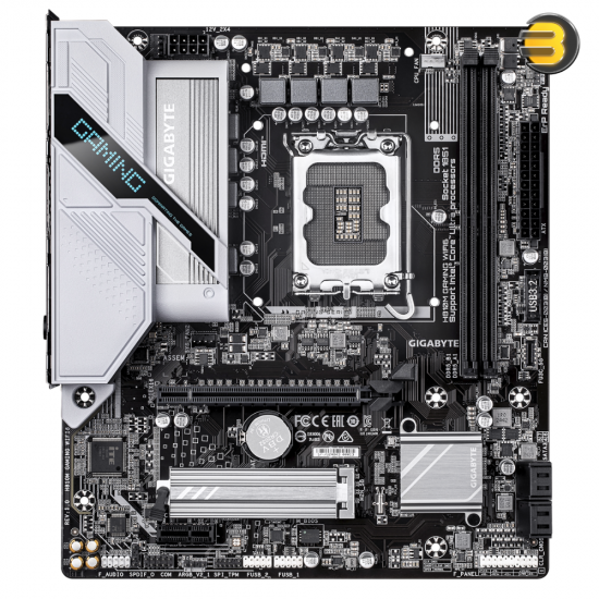 GIGABYTE H810M GAMING WIFI6 Micro ATX LGA1851 DDR5 Motherboard GIGABYTE H810M GAMING WIFI6 Micro ATX motherboard with LGA1851 socket, DDR5 slots, Wi-Fi 6 and HDMI 2.1 / DisplayPort 2.1 outputs