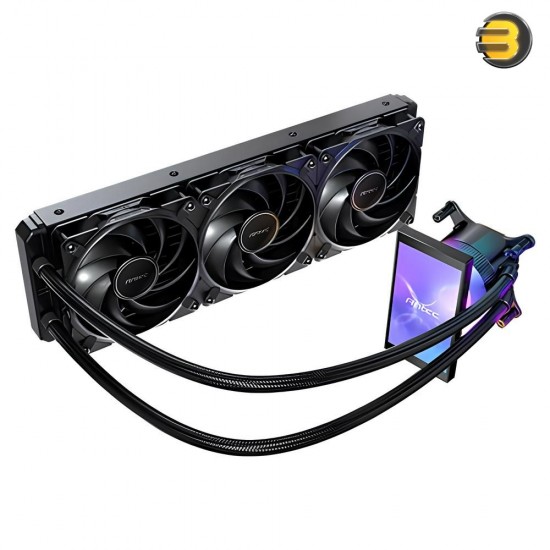 Antec Vortex View 360 ARGB Liquid CPU Cooler – Rotatable LCD Display