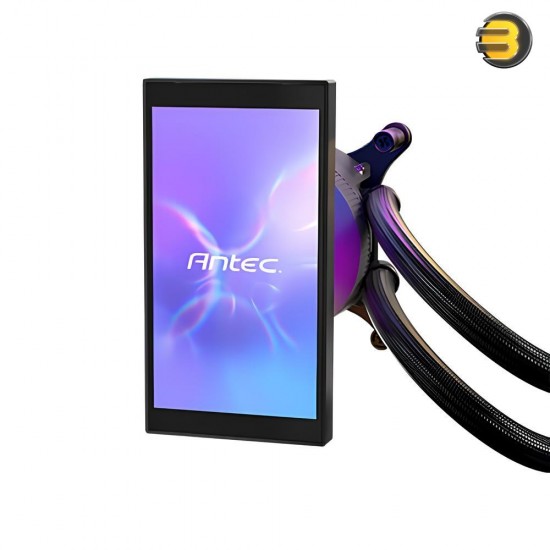 Antec Vortex View 360 ARGB Liquid CPU Cooler – Rotatable LCD Display