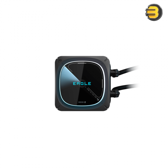 GIGABYTE EAGLE 360 AIO Liquid CPU Cooler Black GIGABYTE EAGLE 360 All-In-One liquid CPU cooler with 3x 120mm ARGB fans, copper cold plate, aluminum radiator and stealth black aesthetic design