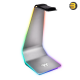 Thermaltake Argent HS1 RGB Gaming Headset Stand with 3.5mm AUX and 2 USB Ports, Aluminum Headphone Holder Hanger Rack, sync Lighting Effects TT RGB Plus Products