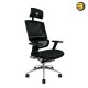 Thermaltake Cyberchair E500 Mesh Cushion Aluminum Framework Headrest/Seat Depth/Seat Height/4-Directional Armrest Adjustable Ergonomic Gaming Chair