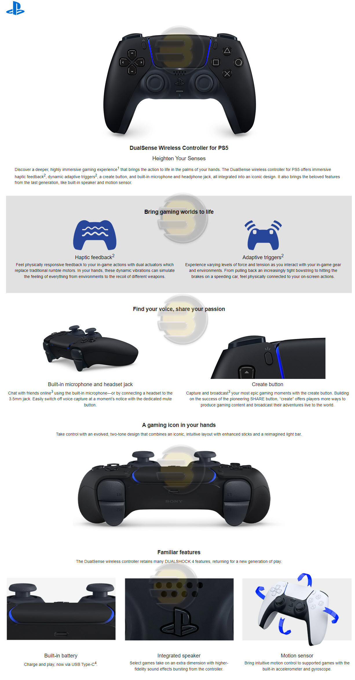 PlayStation DualSense Wireless Controller - Midnight Black -