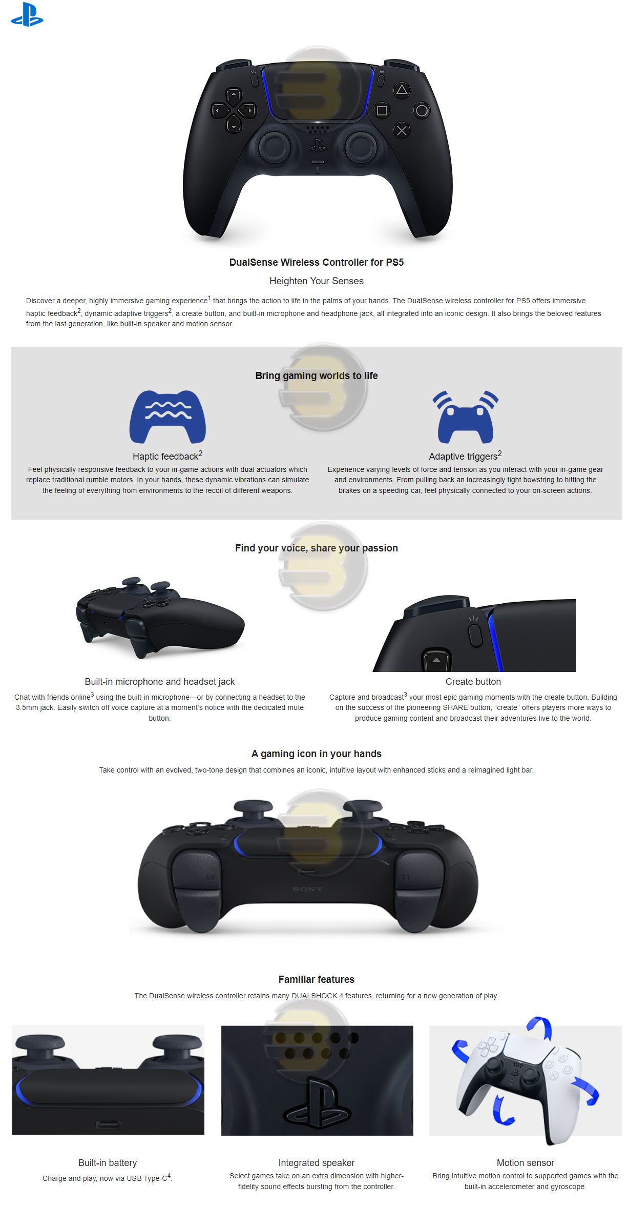  Playstation DualSense Wireless Controller – Midnight